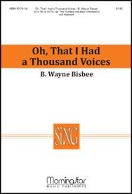 Oh, That I Had a Thousand Voices